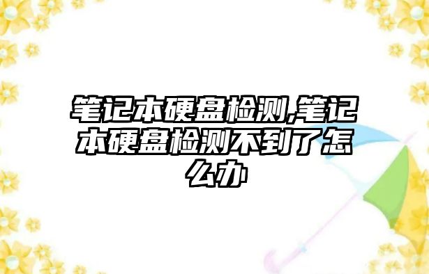 筆記本硬盤檢測(cè),筆記本硬盤檢測(cè)不到了怎么辦