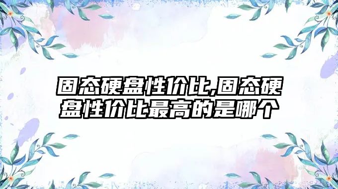 固態(tài)硬盤性價比,固態(tài)硬盤性價比最高的是哪個