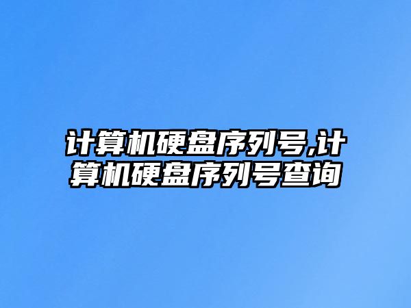 計(jì)算機(jī)硬盤(pán)序列號(hào),計(jì)算機(jī)硬盤(pán)序列號(hào)查詢