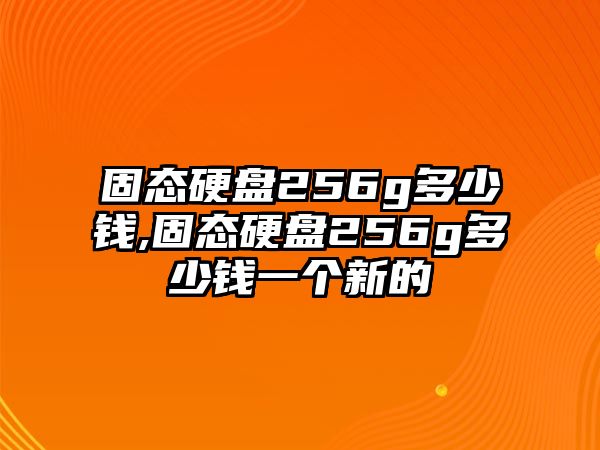 固態(tài)硬盤256g多少錢,固態(tài)硬盤256g多少錢一個新的